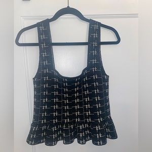 Zara Tweed crop tank